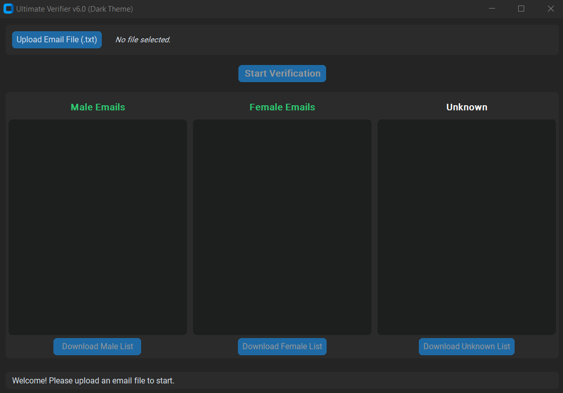 Email Gender Verifier
